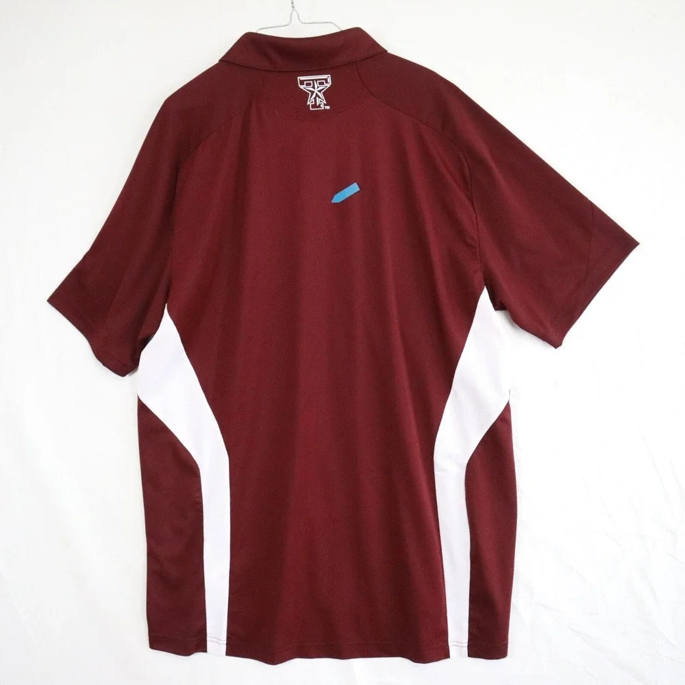Texas A&M Aggies Polo Shirt Mens XL Adidas‎ Adizero Climalite Golf Short Sleeve
